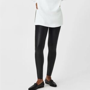 SPANX faux leather leggings. Size medium. Smoke free & pet free home